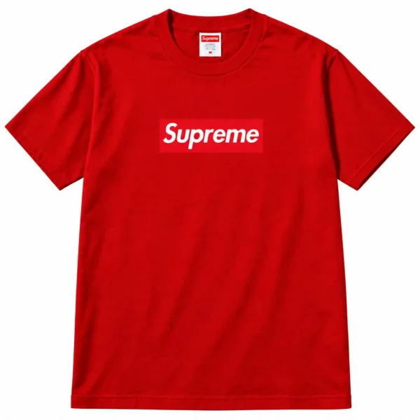 Red Supreme Box Logo Tee