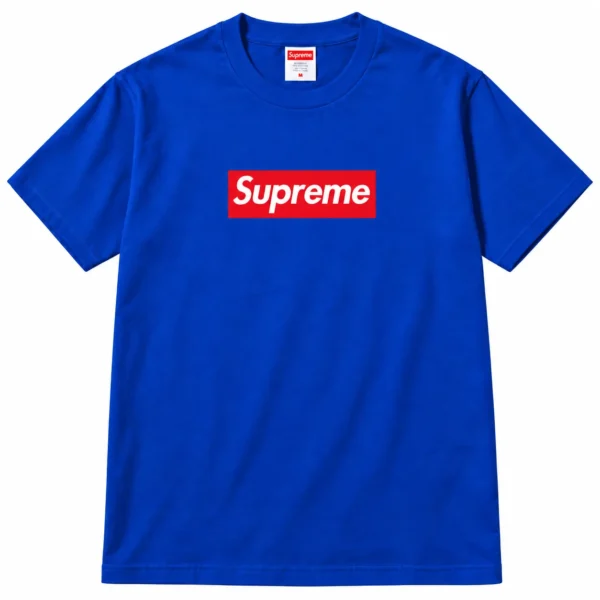 Supreme Box Logo T Shirt Blue