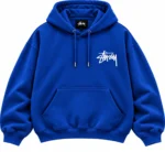 blue stussy hoodie