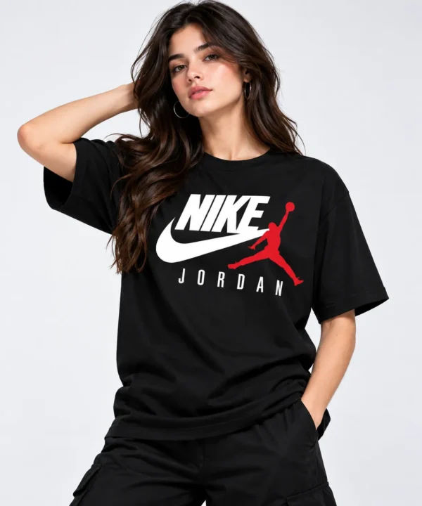 nike jordan t shirt model wear front look