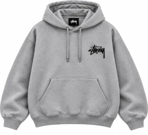 stussy grey hoodie