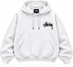 white stussy hoodie